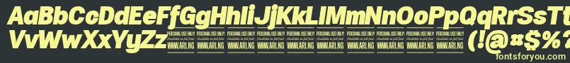 Подробнее о шрифте SpecifypersonalNormblackitalic Шрифт SpecifypersonalNormblackitalic – жёлтые шрифты на чёрном фоне