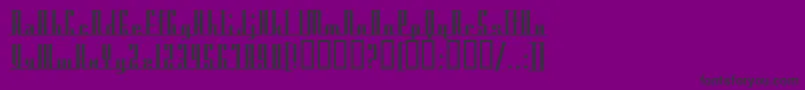 AmericanaDreamsUpright Font – Black Fonts on Purple Background