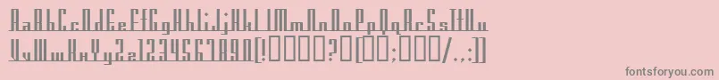 フォントAmericanaDreamsUpright – ピンクの背景に灰色の文字