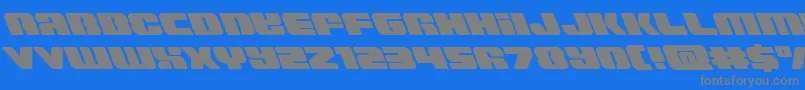 Weitere Informationen zur Capricusleft-Schriftart Capricusleft-Schriftart – Graue Schriften auf blauem Hintergrund