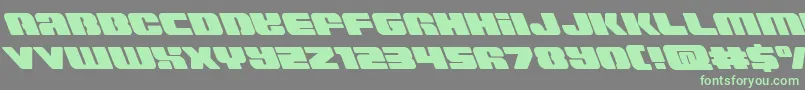 Capricusleft Font – Green Fonts on Gray Background