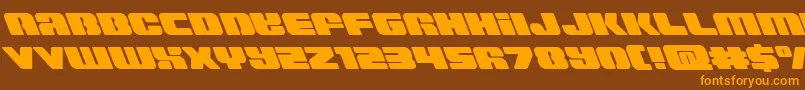 Capricusleft Font – Orange Fonts on Brown Background