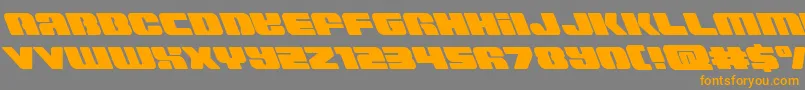Capricusleft Font – Orange Fonts on Gray Background