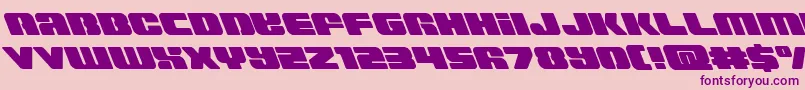 Capricusleft Font – Purple Fonts on Pink Background