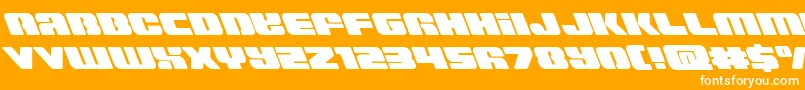 Capricusleft Font – White Fonts on Orange Background
