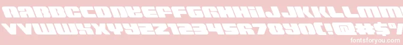 Capricusleft Font – White Fonts on Pink Background