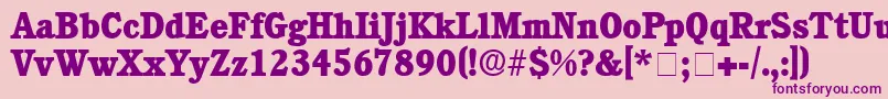 ChoreaDisplaySsi Font – Purple Fonts on Pink Background