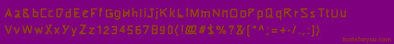 Подробнее о шрифте Typeotape Шрифт Typeotape – коричневые шрифты на фиолетовом фоне