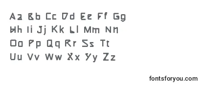 Überblick über die Schriftart Typeotape