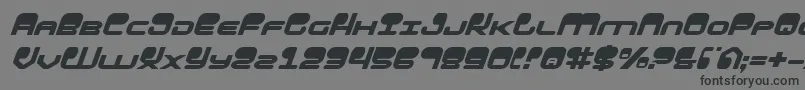 HypnoAgentItalic Font – Black Fonts on Gray Background