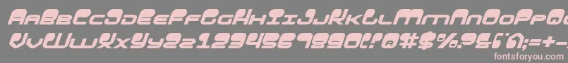 HypnoAgentItalic Font – Pink Fonts on Gray Background