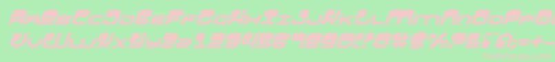 HypnoAgentItalic Font – Pink Fonts on Green Background