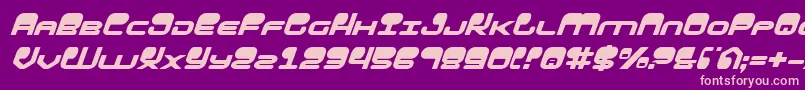 HypnoAgentItalic Font – Pink Fonts on Purple Background