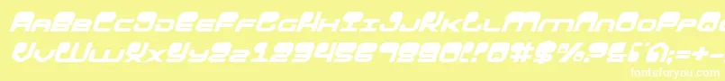 HypnoAgentItalic Font – White Fonts on Yellow Background