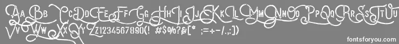 VulturemotorDemo Font – White Fonts on Gray Background