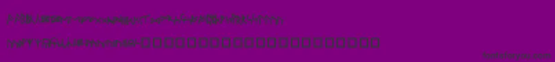 Czcionka Oxfor – czarne czcionki na fioletowym tle