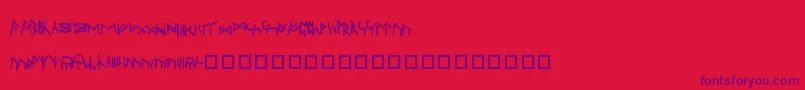 Oxfor Font – Purple Fonts on Red Background