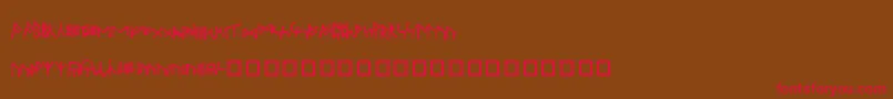 Oxfor Font – Red Fonts on Brown Background