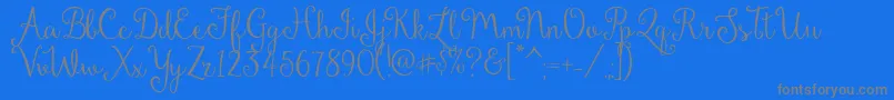 DandelionSoupDemo Font – Gray Fonts on Blue Background