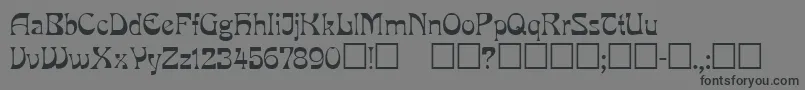 Mira ffy Font – Black Fonts on Gray Background