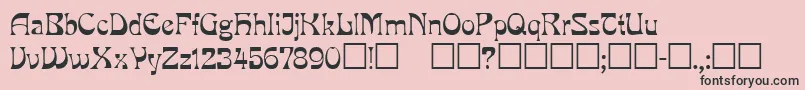Mira ffy Font – Black Fonts on Pink Background