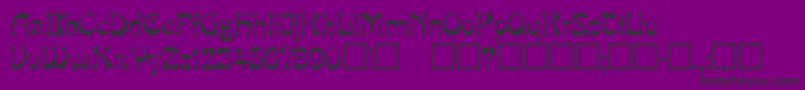 フォントMira ffy – 紫の背景に黒い文字