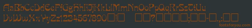 Mira ffy Font – Brown Fonts on Black Background