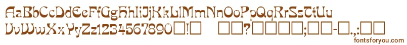 Mira ffy Font – Brown Fonts on White Background
