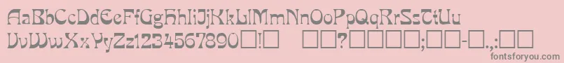 Mira ffy Font – Gray Fonts on Pink Background