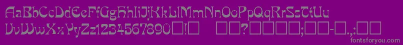 Mira ffy-Schriftart – Graue Schriften auf violettem Hintergrund