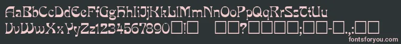 Mira ffy Font – Pink Fonts on Black Background