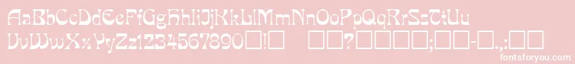 Mira ffy Font – White Fonts on Pink Background
