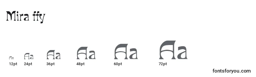 Mira ffy Font Sizes