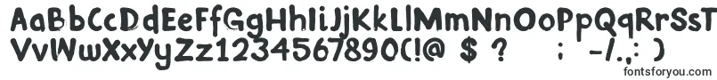 DkInkyFingers-fontti – Alkavat D:lla olevat fontit