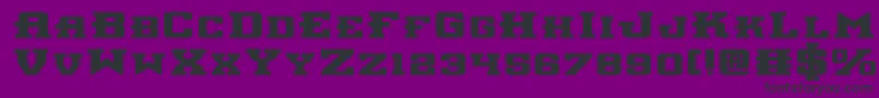 Interceptorbe Font – Black Fonts on Purple Background