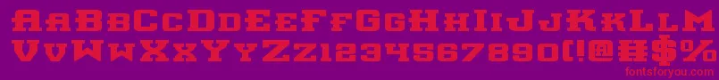 Interceptorbe Font – Red Fonts on Purple Background