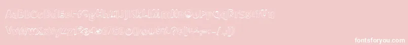 More about BmdMeatloafShadowOutline Font BmdMeatloafShadowOutline Font – White Fonts on Pink Background