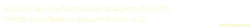 BmdMeatloafShadowOutline-Schriftart – Gelbe Schriften