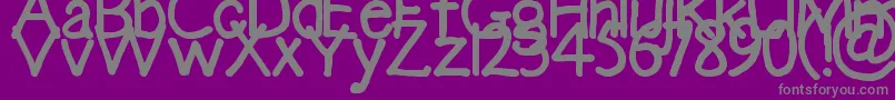 Police Emmasophia – polices grises sur fond violet