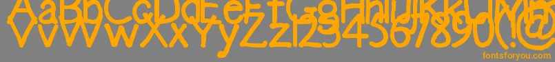 Emmasophia Font – Orange Fonts on Gray Background
