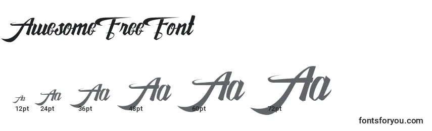 AwesomeFreeFont (90918) Font Sizes