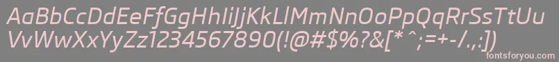 Más sobre la fuente SkodaProMediumItalic fuente SkodaProMediumItalic – Fuentes Rosadas Sobre Fondo Gris