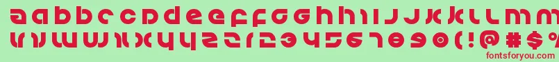 Kovacstitle Font – Red Fonts on Green Background