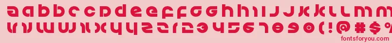 Kovacstitle Font – Red Fonts on Pink Background