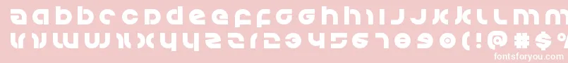 Kovacstitle Font – White Fonts on Pink Background