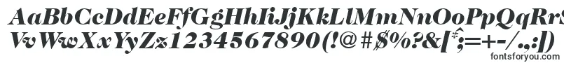 Caslon335blackRegularitalic-fontti – erittäin leveät fontit