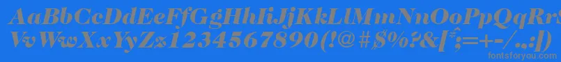 fuente Caslon335blackRegularitalic – Fuentes Grises Sobre Fondo Azul