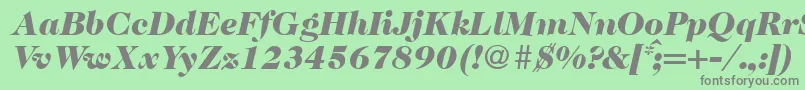 fuente Caslon335blackRegularitalic – Fuentes Grises Sobre Fondo Verde