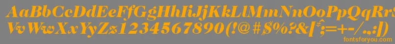 fuente Caslon335blackRegularitalic – Fuentes Naranjas Sobre Fondo Gris