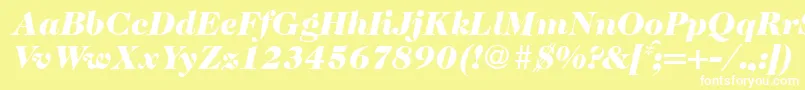 fuente Caslon335blackRegularitalic – Fuentes Blancas Sobre Fondo Amarillo